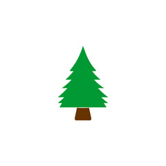 Christmas tree icon vector symbol