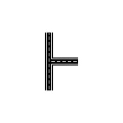 road icon set vector symbol