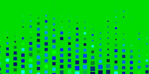 Light Blue, Green vector pattern in square style.