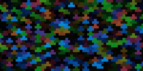 Dark Multicolor vector template in rectangles.