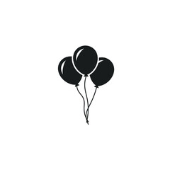 balloon icon vector celebration symbol logo template