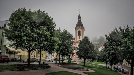 Fototapeta na wymiar Stramberk is a town in the Nový Jičín District in the Moravian-Silesian Region of the Czech Republic.