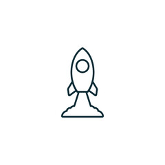 rocket icon innovation symbol logo template