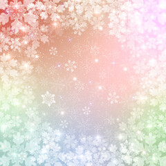 クリスマス　雪　冬　背景
