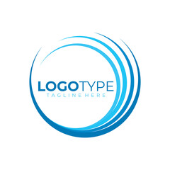 circle logo icon vector isolated