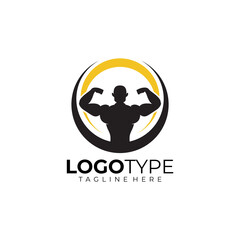 fit gym logo icon vector isolated