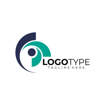 eye people logo icon vector isolated