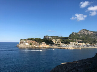 view of the coast of the region sea and the city