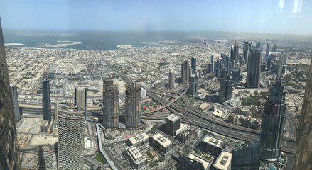 Fototapeta premium aerial view of the city
