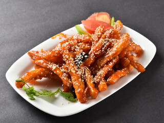 honey chilli potato