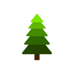 Obraz premium Christmas trees icon isolated on white background. Vector illustration. EPS10 