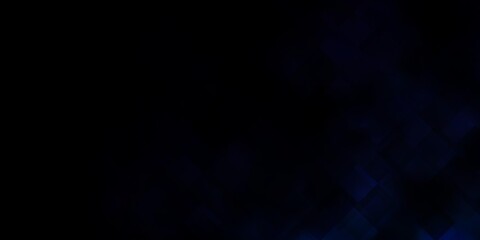 Obraz premium Dark BLUE vector pattern in square style.