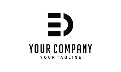 ed initial logo for business