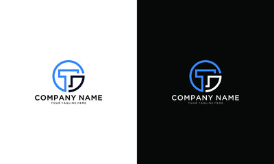 tg, gt, tc, logo with Pentagon style and black color, strong visual vector