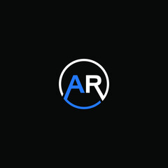 AR letter logo design