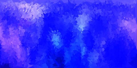 Light purple vector triangle mosaic background.