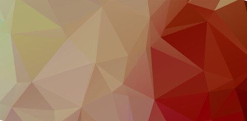 Fototapeta premium Orange vector abstract polygonal cover. An elegant bright illustration