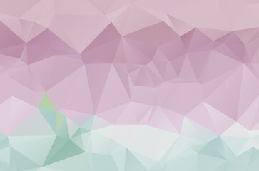 Fototapeta premium Purple vivid vector texture with triangular style. Illustration with set of colorful