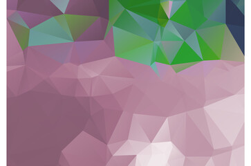 Fototapeta premium Purple vivid vector texture with triangular style. Illustration with set of colorful