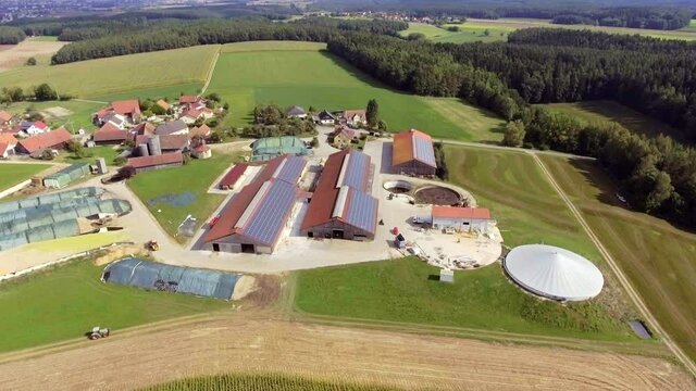 Farm in Bavaria with tractor