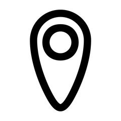Location icon vector illustration in line style for any projects