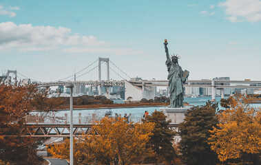 Fototapeta premium Liberty Statue Odaiba