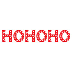 HOHOHO - Christmas Star Display Lettering Text Vector for Christmas Decoration, Invitation, Banner, Card, Sublimation, SVG Cricut and more!