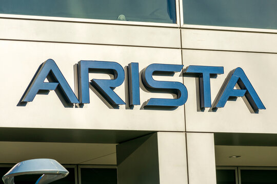 Arista sing at headquarters of an American multinational technology company Arista Networks - Santa Clara, California, USA - 2020