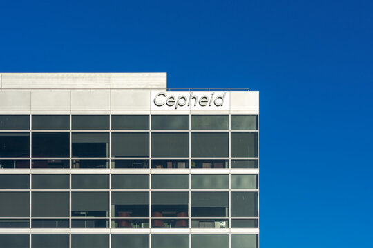 Cepheid sing atop headquarters of an American molecular diagnostics company Cepheid Inc - Santa Clara, California, USA - 2020