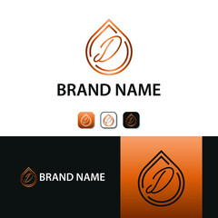 Elegant luxury initial D letter for cosmetic, make up, hotel, boutique business logo concept with golden line art liquid or water drop icon