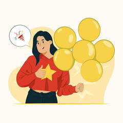 Balloons concept illustration