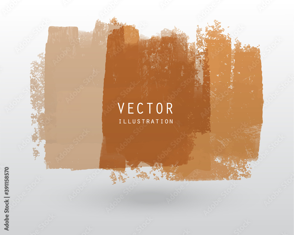 Wall mural Vector illustration grunge brush style paint coloured blank banner.