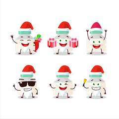 Santa Claus emoticons with baby pacifier with white milk cartoon character