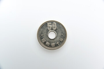 昭和40年の50円ニッケル貨