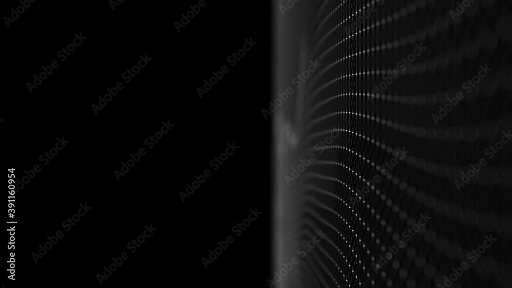 Fototapete 4K Resolution. Abstract digital connection. Equalizer for music, showing sound waves with music waves. Network connection structure. 3d.