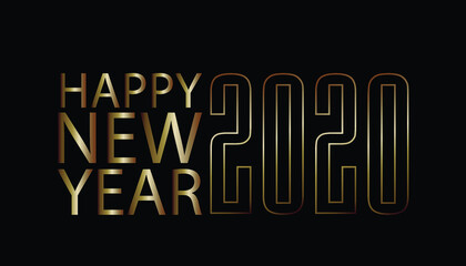 Happy new year 2020  background Vector illustration.