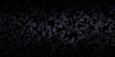 Dark Gray vector texture with religion symbols.