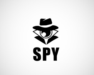 detective art spy internet hacker icon logo symbol design