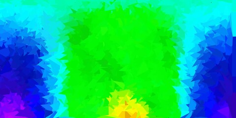 Fototapeta na wymiar Dark blue, green vector abstract triangle backdrop.