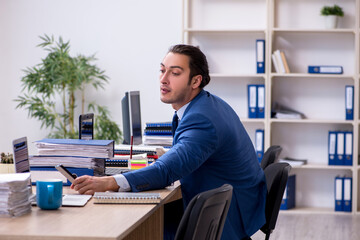 Businessman working in the office