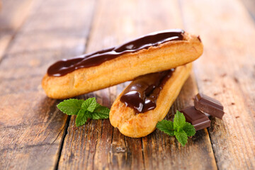 chocolate eclair- traditional french pastry