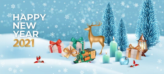 Christmas Holiday Winter Landscape