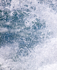 Splashing water in the sea as an abstract background.