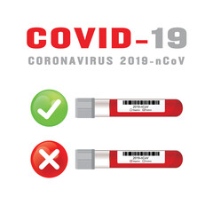 COVID-19, new 2019 China coronavirus blood test concept.