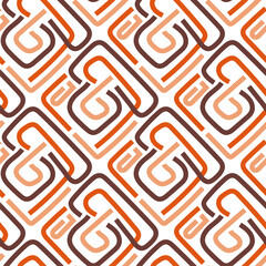 Obraz premium Fashion design vector seamless pattern for shirt, panties, tank top, bedding, blanket or pillow. Outline sketch background. Doodle textile.