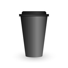 Coffee cup icon on white background. Vector illustration.