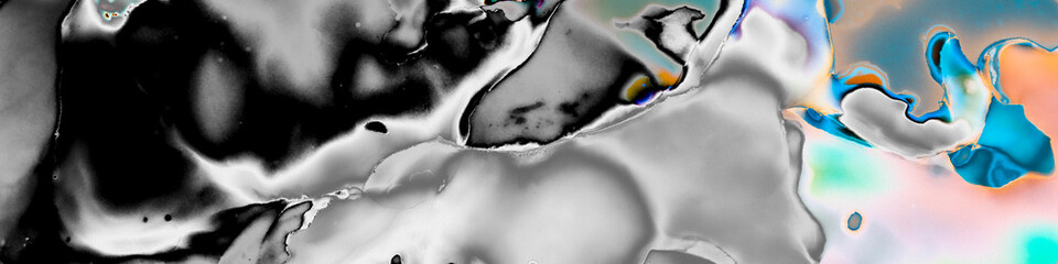 Closeup Illustration.   Multilayer Black