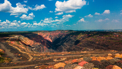 Iron ore quarry open pit mining of iron ore is huge.
