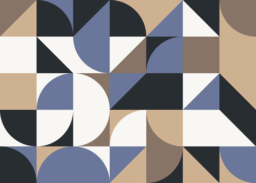 Bauhaus Abstract Vector Composition Design