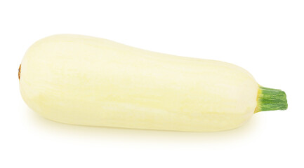 Fresh whole green vegetable marrow zucchini isolated on a white background.